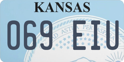 KS license plate 069EIU