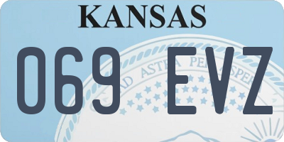 KS license plate 069EVZ