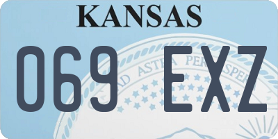 KS license plate 069EXZ