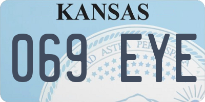 KS license plate 069EYE