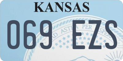 KS license plate 069EZS