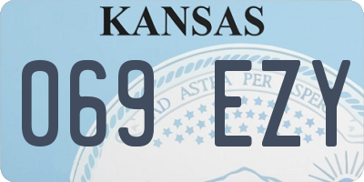 KS license plate 069EZY