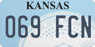 KS license plate 069FCN