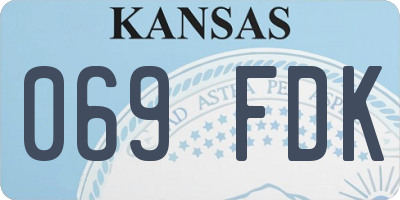 KS license plate 069FDK