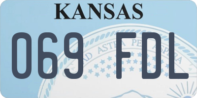 KS license plate 069FDL