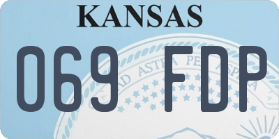 KS license plate 069FDP
