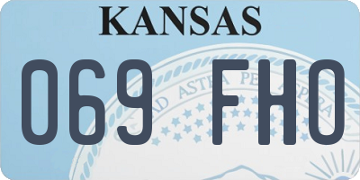 KS license plate 069FHO