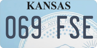 KS license plate 069FSE