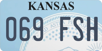 KS license plate 069FSH