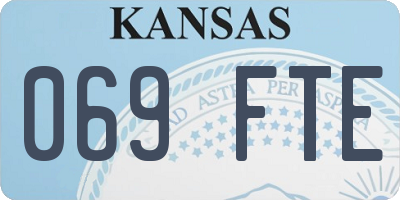 KS license plate 069FTE