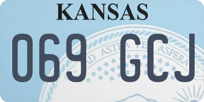 KS license plate 069GCJ