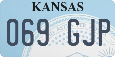 KS license plate 069GJP
