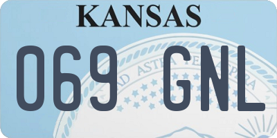 KS license plate 069GNL