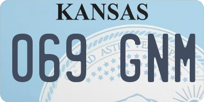 KS license plate 069GNM