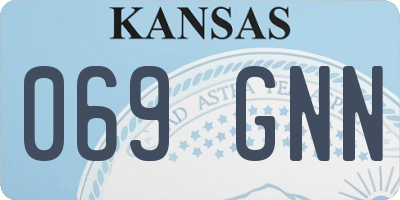 KS license plate 069GNN