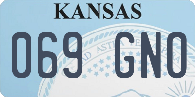KS license plate 069GNO