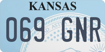 KS license plate 069GNR