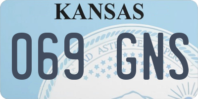 KS license plate 069GNS