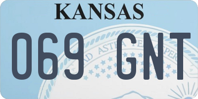 KS license plate 069GNT