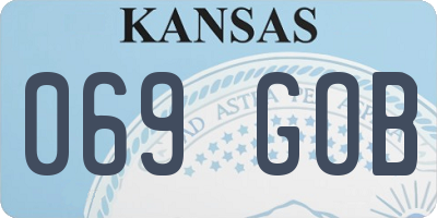 KS license plate 069GOB