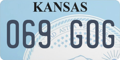 KS license plate 069GOG