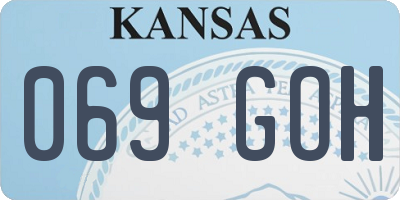 KS license plate 069GOH