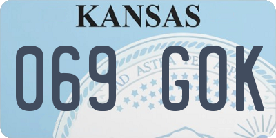 KS license plate 069GOK