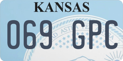 KS license plate 069GPC