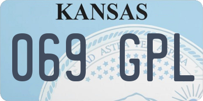 KS license plate 069GPL