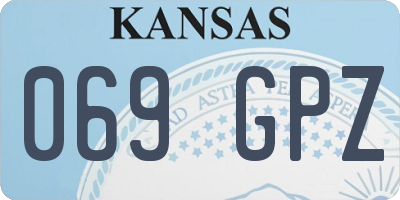 KS license plate 069GPZ