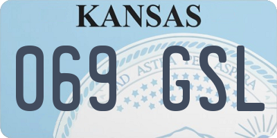 KS license plate 069GSL