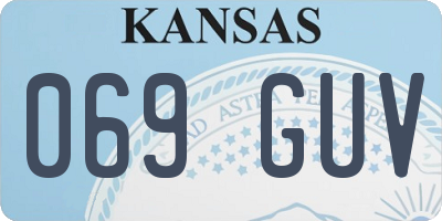 KS license plate 069GUV