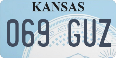 KS license plate 069GUZ