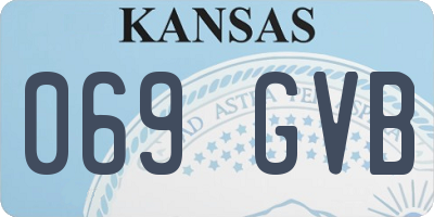 KS license plate 069GVB