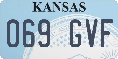 KS license plate 069GVF