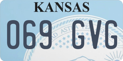 KS license plate 069GVG