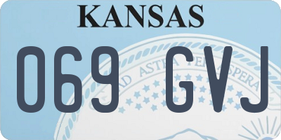 KS license plate 069GVJ