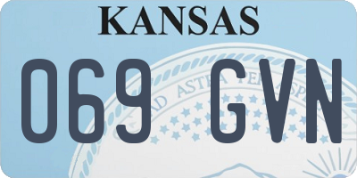 KS license plate 069GVN