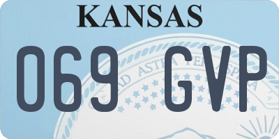 KS license plate 069GVP
