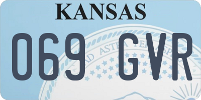 KS license plate 069GVR