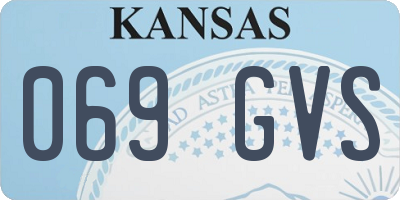 KS license plate 069GVS