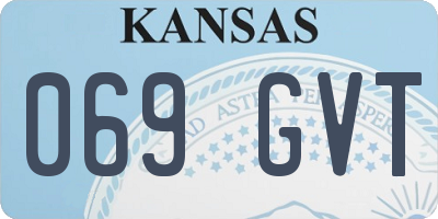 KS license plate 069GVT