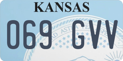 KS license plate 069GVV