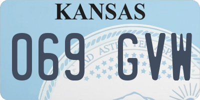 KS license plate 069GVW