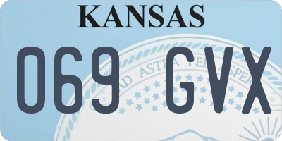 KS license plate 069GVX