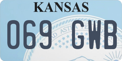 KS license plate 069GWB