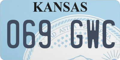 KS license plate 069GWC