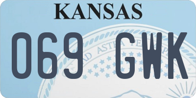KS license plate 069GWK