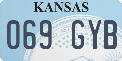 KS license plate 069GYB