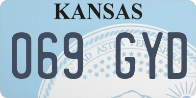 KS license plate 069GYD